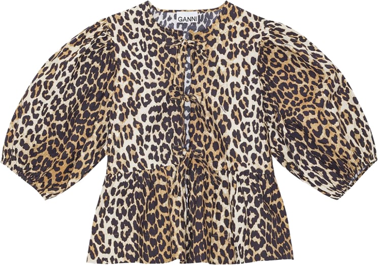 Ganni Top Leopard Print