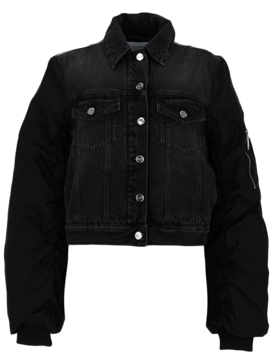 Ganni Cropped Classic Denim Body Jacket