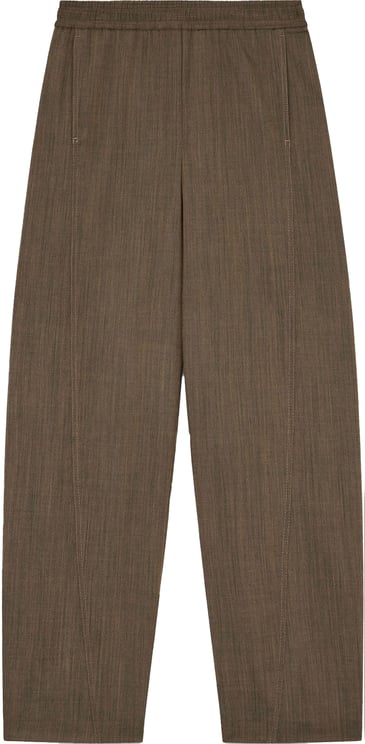 Ganni Light Wool Melange Cargo Pants