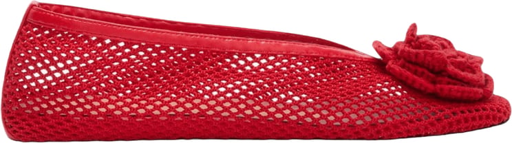 Ganni MESH FLOWER JENNY BALLERINAS