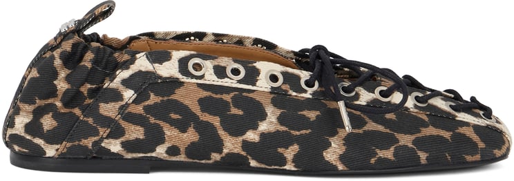 Ganni Canvas ballet flats