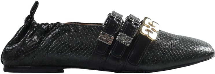 Ganni Sue Triple Ballerina Snake
