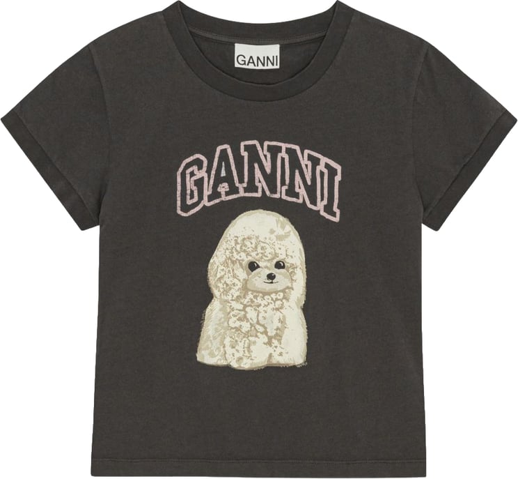 Ganni T-Shirts And Polos Grey