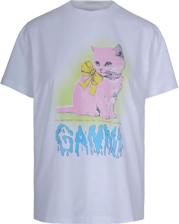 Ganni T-Shirts And Polos White