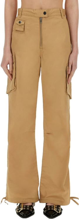 Ganni Cotton Twill Cargo Pants