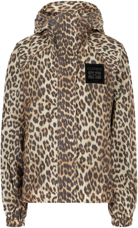 Ganni Ganni Printed nylon jacket