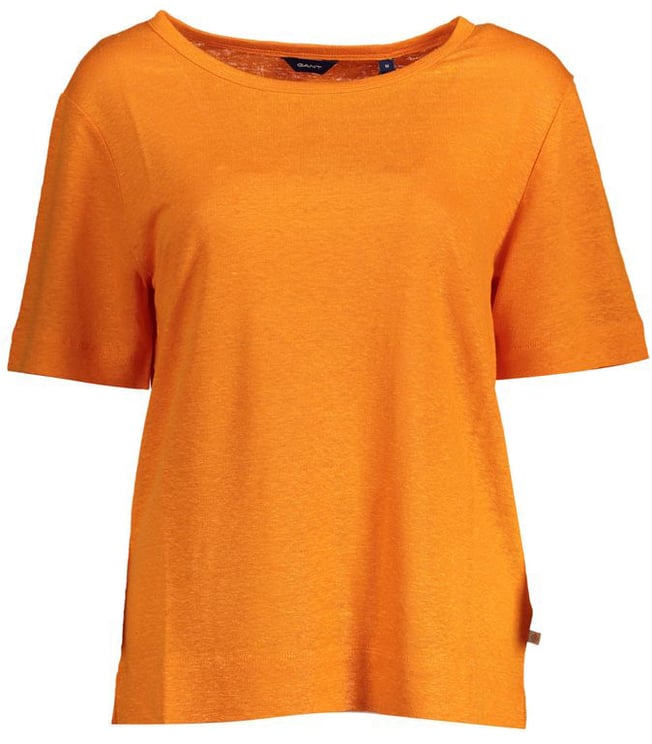 Gant Gant Arancione Linen Women T-Shirt