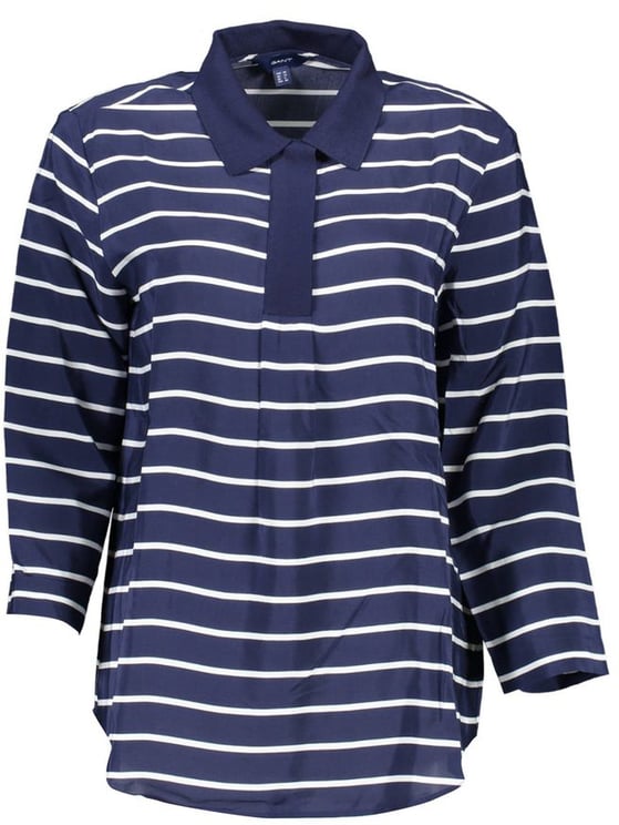 Gant Gant Blue Viscose Women Polo Shirt