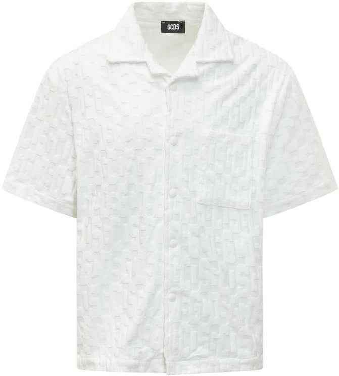 GCDS Camicia Bowling con Tasca Applicata