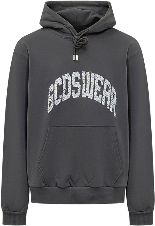 GCDS Felpa con Cappuccio e Tasca a Marsupio