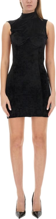 GCDS Backless Slim Fit Mini Dress