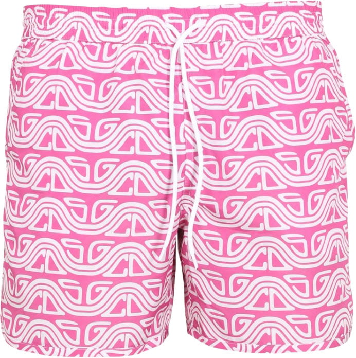 GCDS Waved Print Swim Shorts