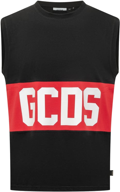 GCDS Canottiera con Logo Stampa Frontale