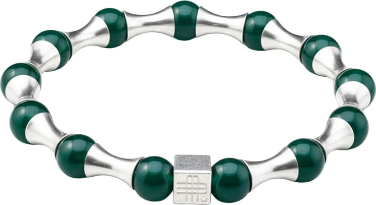 Gebauer & Gebauer Bracelet GREEN WAVE - COLLECTOR item - 925 sterling silver