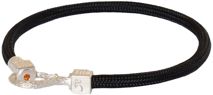 Gebauer & Gebauer Bracelet BLACK SEA - 925 sterling silver with an orange topaz