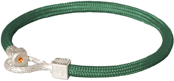 Gebauer & Gebauer Bracelet GREEN SEA - 925 sterling silver with an orange topaz