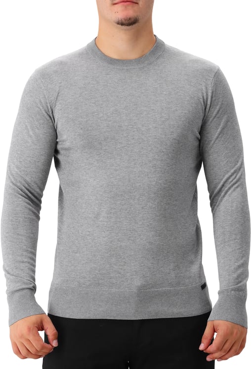 Genti Genti Gebreide Trui Grijs Round Ls