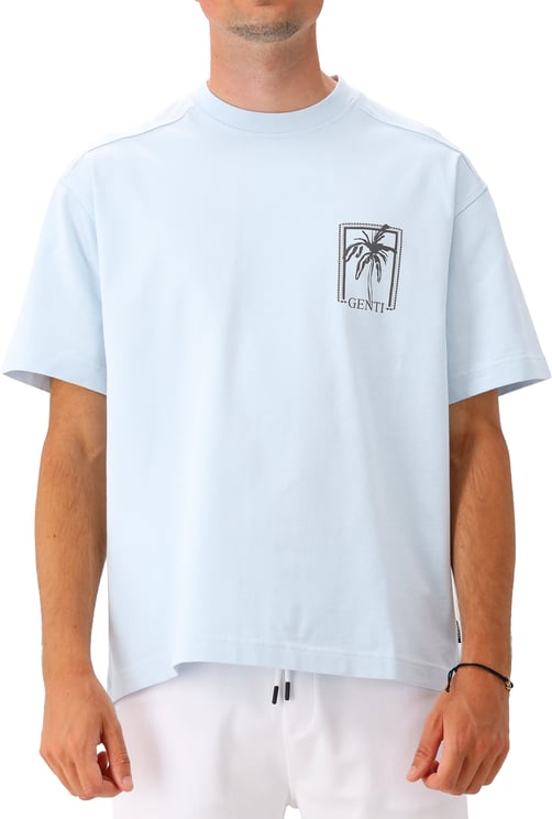 Genti Genti T-shirt Blauw SS