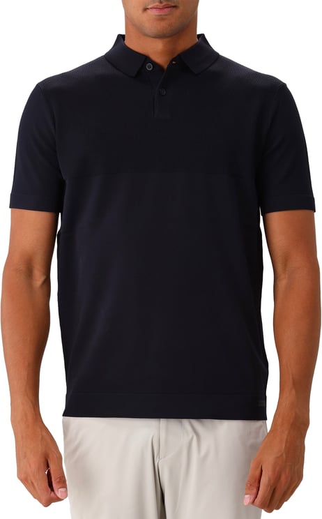 Genti Genti Polo Blauw Button SS