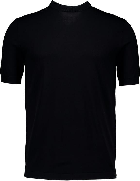 Genti Genti Round Neck Ss T-shirts Zwart K4120-1260