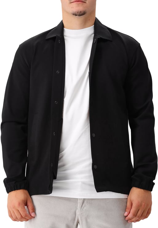 Genti Genti Overshirt Zwart Ryder Relaxed Fit