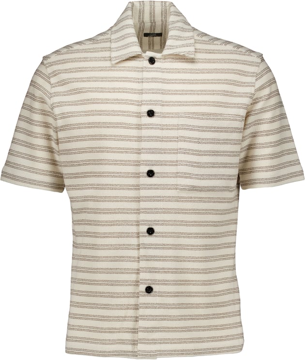 Genti Genti S4294-1868 Korte Mouw Overhemden Beige S4294-1868