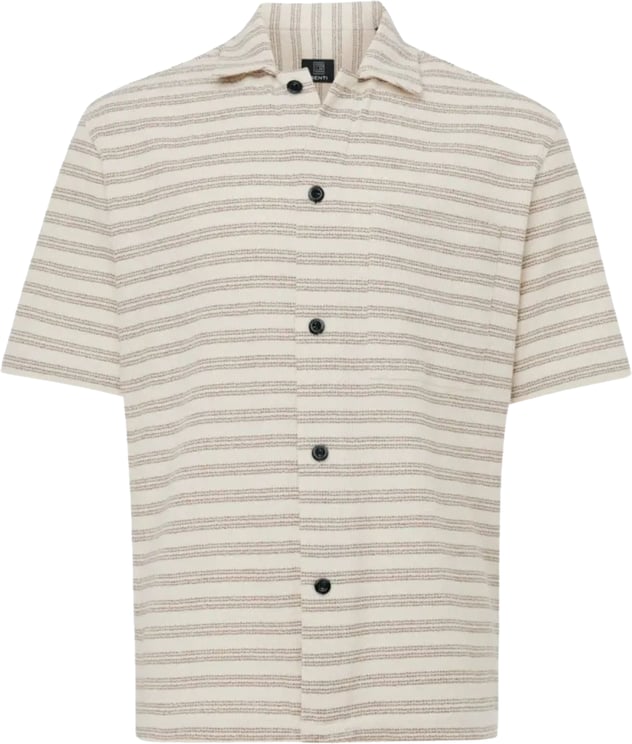 Genti Genti S4294-1868 Korte Mouw Overhemden Beige S4294-1868