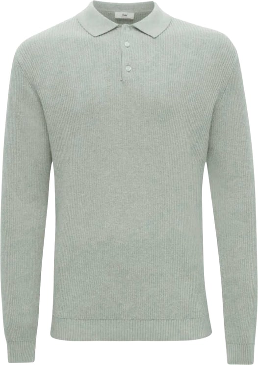Gentiluomo Gentiluomo Polo 3 Buttons Ls Polos Lichtgroen K4166-274
