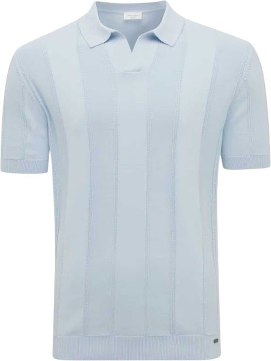 Gentiluomo Gentiluomo Polo No Buttons Ss Polos Lichtblauw K4201-282