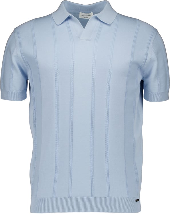 Gentiluomo Gentiluomo Polo No Buttons Ss Polos Lichtblauw K4201-282