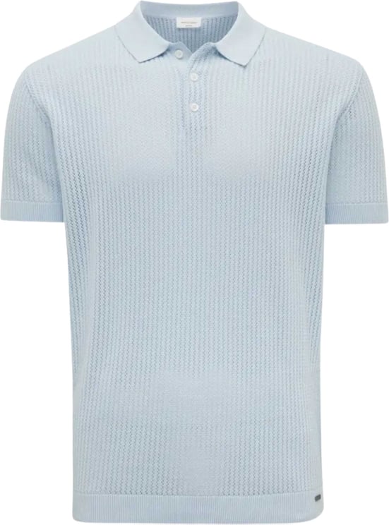 Gentiluomo Gentiluomo Polo 3 Buttons Ss Polos Lichtblauw K4219-282