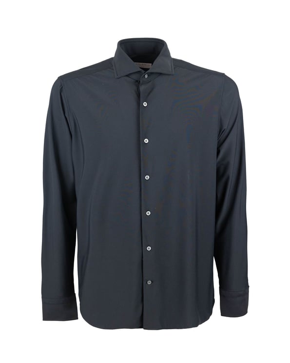 Ghirardelli Black Slim Fit Classic Stretch Shirt