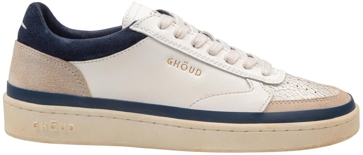 Ghōud Ghoud pads crack sneakers in white and blue