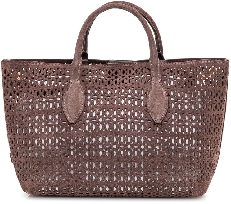 Gianni Chiarini Borsa a Mano Mashup con Traforature e Doppi Manici