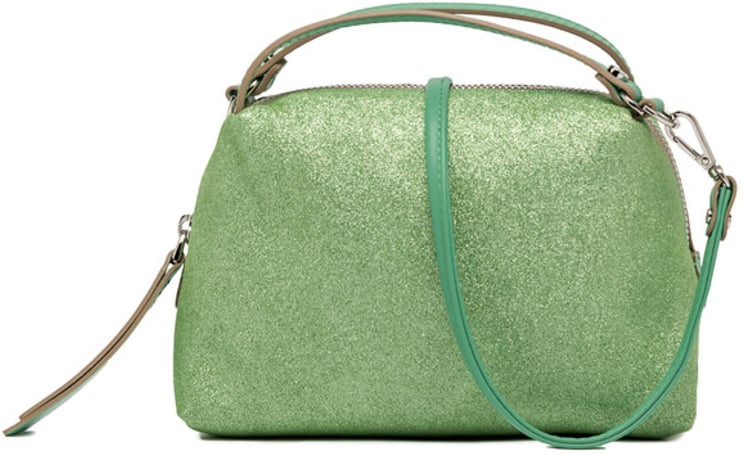 Gianni Chiarini Borsetta Alifa in suede lurex verde mela