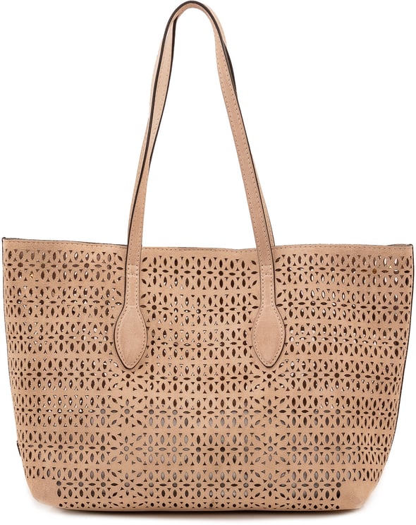 Gianni Chiarini Mashup Tote Bag Traforata con Manici Lunghi