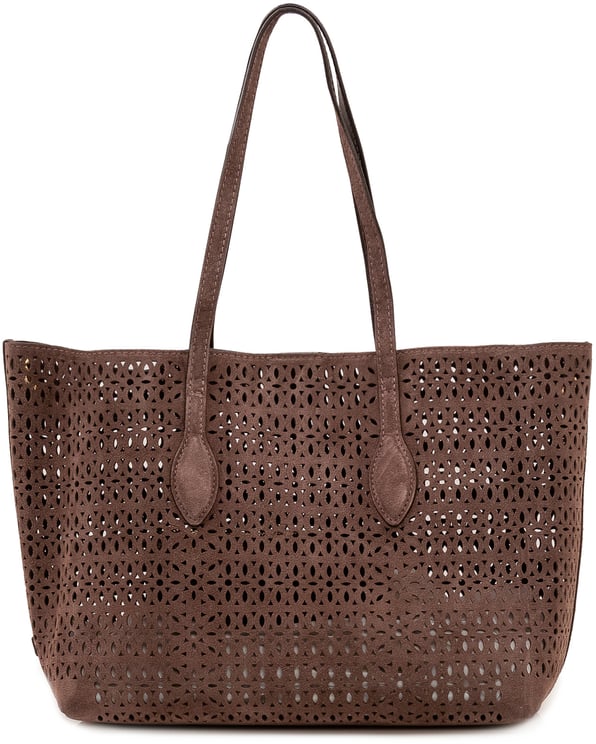 Gianni Chiarini Mashup Tote Bag Traforata con Manici Lunghi