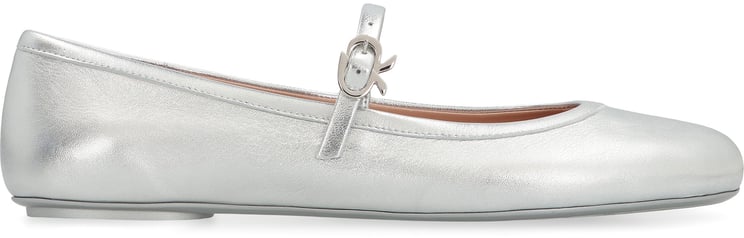 Gianvito Rossi Carla Leather ballet flats