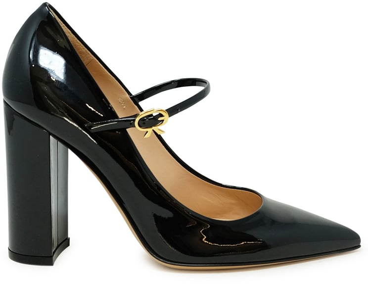 Gianvito Rossi GIANVITO ROSSI G22235.00 RIC.VERNERO BLACK PATENT RIBBON JANE 100 PUMPS