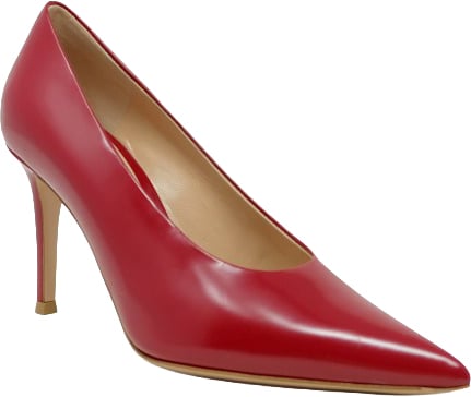 Gianvito Rossi GIANVITO ROSSI G22277.85RIC.TOKROUG RED LEATHER PUMPS