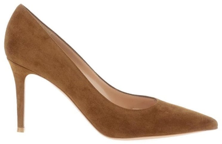 Gianvito Rossi 85Mm Suede Stiletto Heel With Pointed Toe And Seamless Design