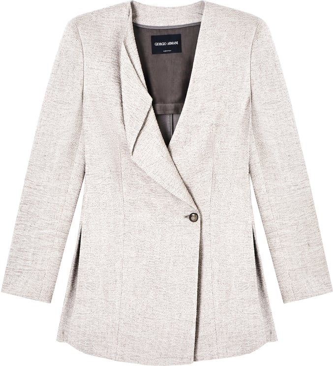 Giorgio Armani Tailored Textured Single-Button Woven Blazer
