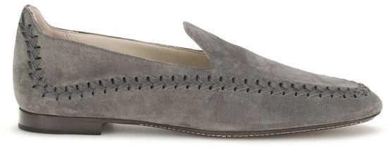 Giorgio Armani Giorgio Armani Gray Calf Leather Bos Taurus Slip-On Loafers