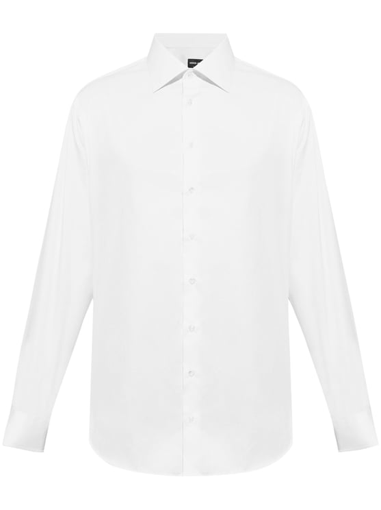 Giorgio Armani Pure Cotton Twill French Collar Shirt