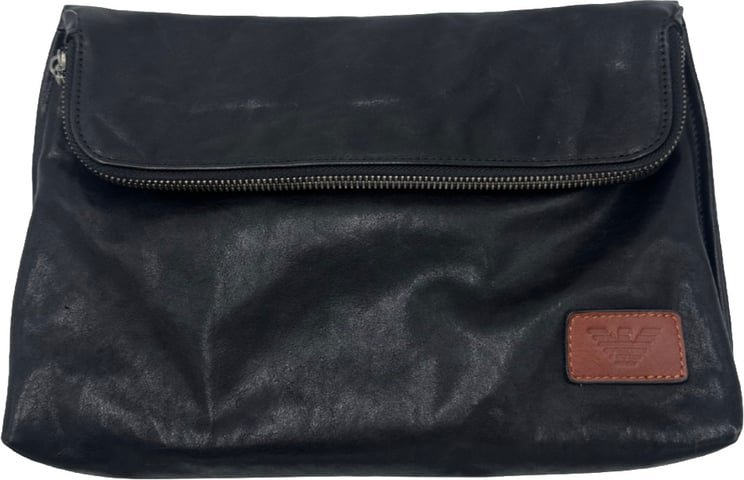 Giorgio Armani Giorgio Armani Sac bandoulière en cuir leather moyen