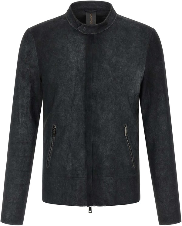 Giorgio Brato GIORGIO BRATO Black Lamb Leather Leather Jacket