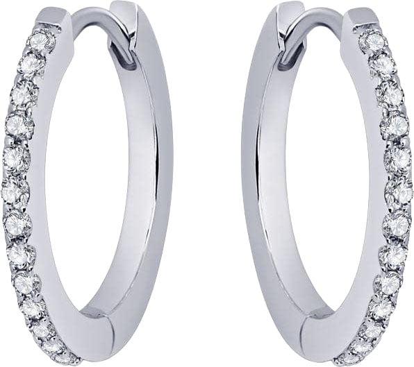 Gisser Jewels Gisser Jewels Oorbellen KCF2/22 925 Zilver met Zirkonia 2mm x 22mm
