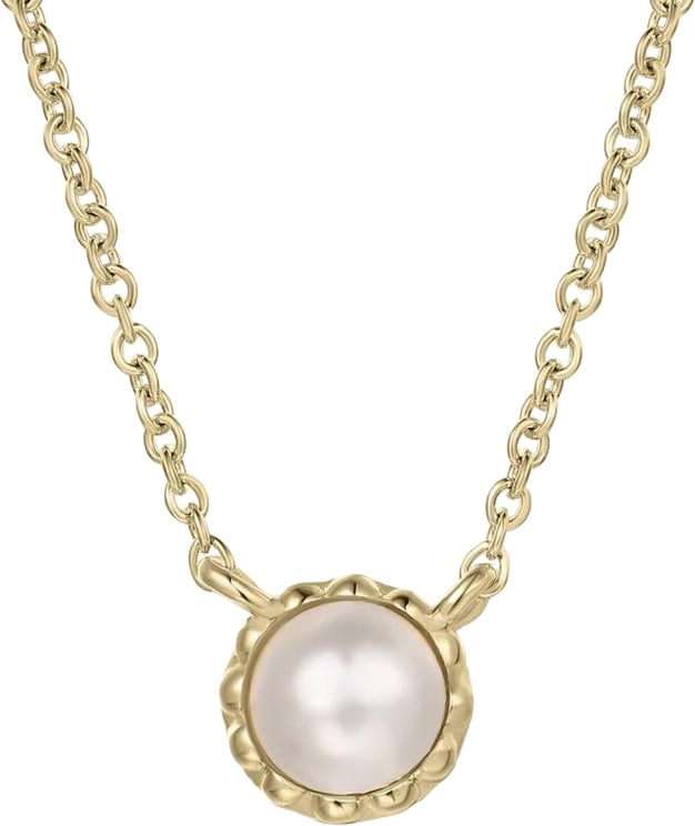 Gisser Jewels Gisser Jewels Collier VGN035-42+3 14k Geelgoud met Parel