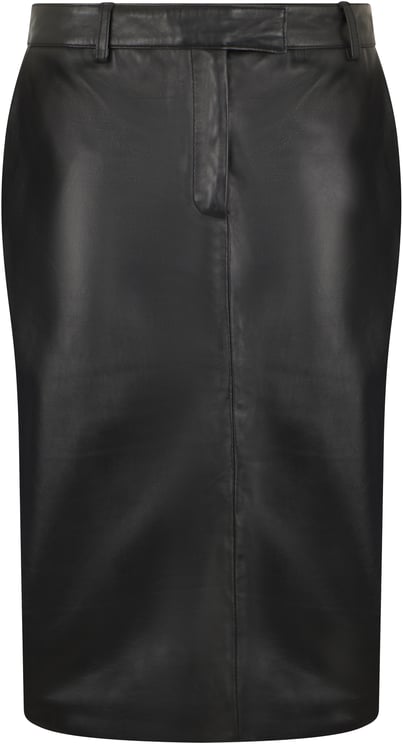 Giuseppe Di Morabito Leather midi skirt