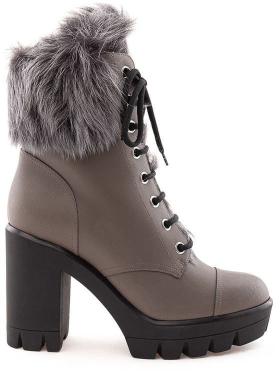 Giuseppe Zanotti Giuseppe Zanotti Beige Eco Leather Lace-Up Boots